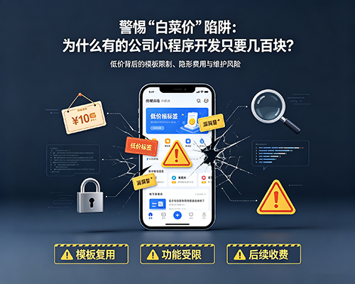 警惕&ldquo;白菜价&rdquo;陷阱：为什么有的公司小程序开发只要几百块？
